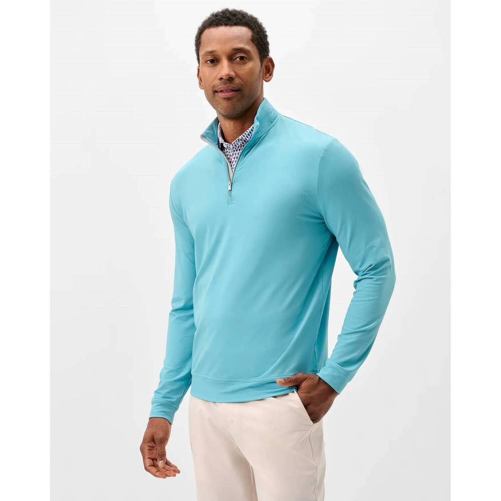 NEW JOHNNIE-O motion performance 1/4 zip pullover in tropical